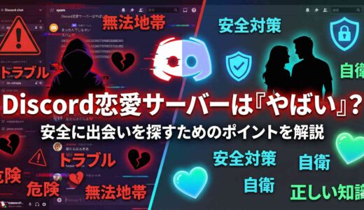 Discordの恋愛サーバーはやばい？安全に出会いを探すためのポイントを解説