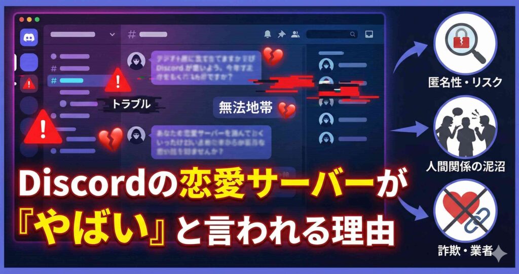 Discordの恋愛サーバーがやばいと言われる理由