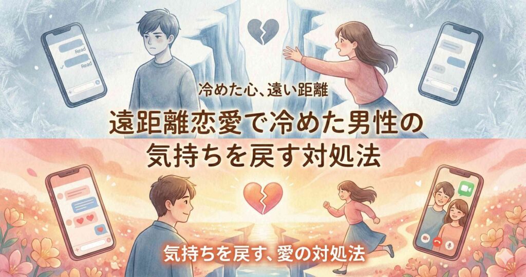 遠距離恋愛で冷めた男性の気持ちを戻す対処法