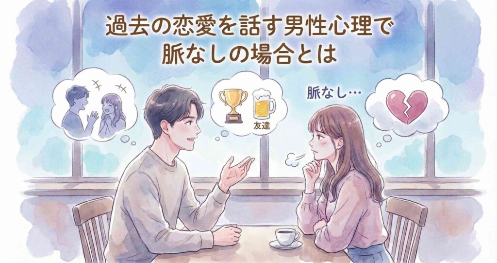 過去の恋愛を話す男性心理で脈なしの場合とは