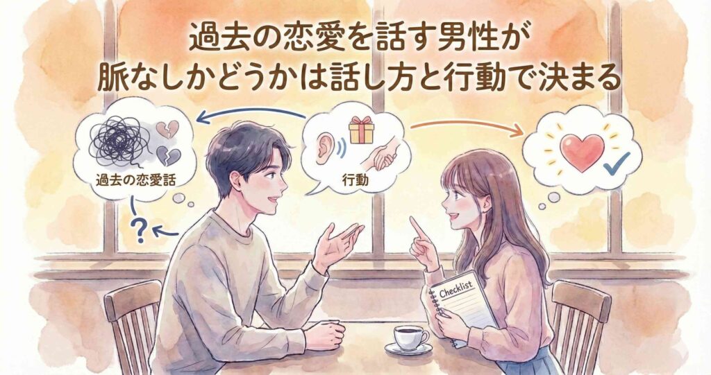 過去の恋愛を話す男性が脈なしかどうかは話し方と行動で決まる