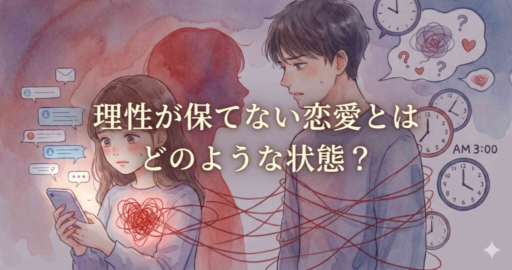 理性が保てない恋愛とはどのような状態?