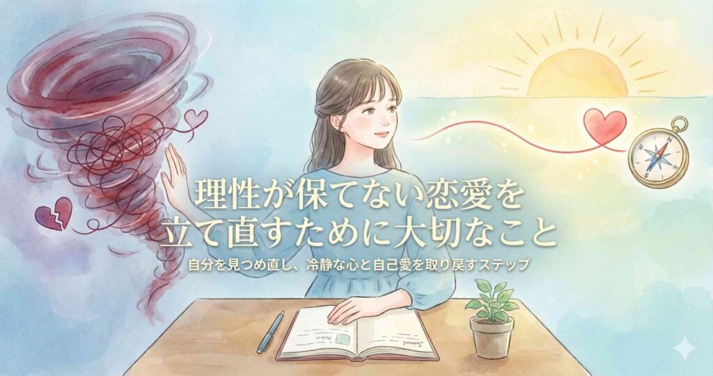 理性が保てない恋愛を立て直すために大切なこと