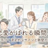 社内恋愛がばれる瞬間とは?周囲が気づく決定的なサインと鉄壁の隠し方