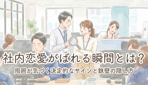 社内恋愛がばれる瞬間とは？周囲が気づく決定的なサインと鉄壁の隠し方