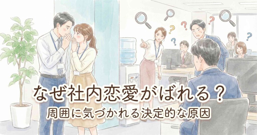 なぜ社内恋愛がばれる?周囲に気づかれる決定的な原因