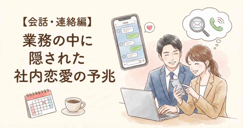 【会話・連絡編】業務の中に隠された社内恋愛の予兆