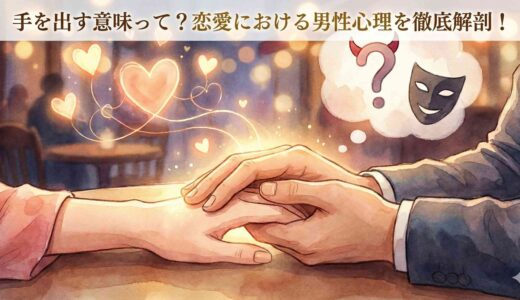 手を出す意味って？恋愛における男性心理を徹底解剖！