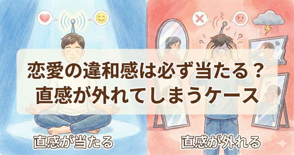 恋愛の違和感は必ず当たる?直感が外れてしまうケース
