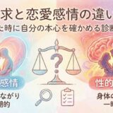 性的欲求と恋愛感情の違いとは?迷った時に自分の本心を確かめる診断基準