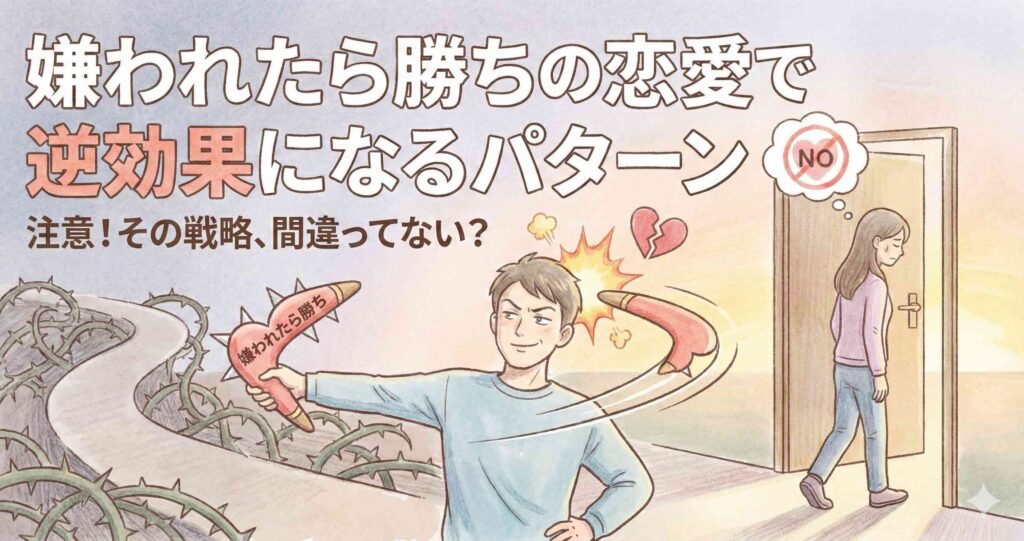 嫌われたら勝ちの恋愛で逆効果になるパターン