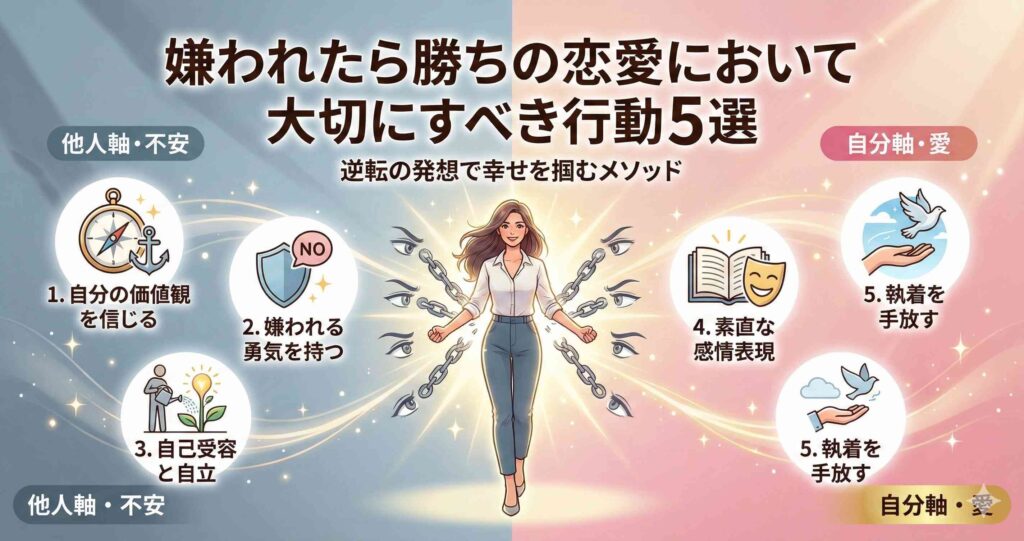 嫌われたら勝ちの恋愛において大切にすべき行動5選