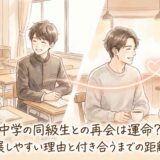 中学の同級生との再会は運命?恋愛に発展しやすい理由と付き合うまでの距離の縮め方