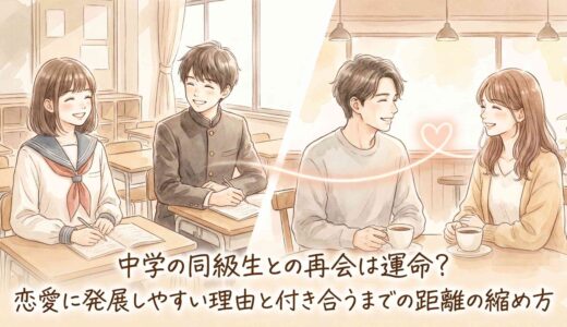 中学の同級生との再会は運命？恋愛に発展しやすい理由と付き合うまでの距離の縮め方
