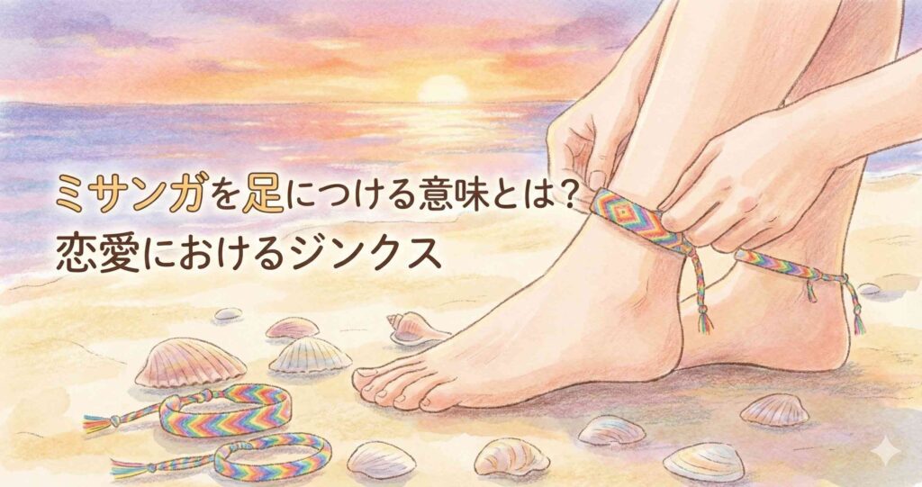 ミサンガを足につける意味とは?恋愛におけるジンクス