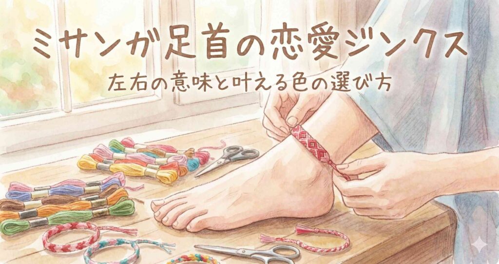 ミサンガは左足・右足で意味は違う?恋愛での捉え方