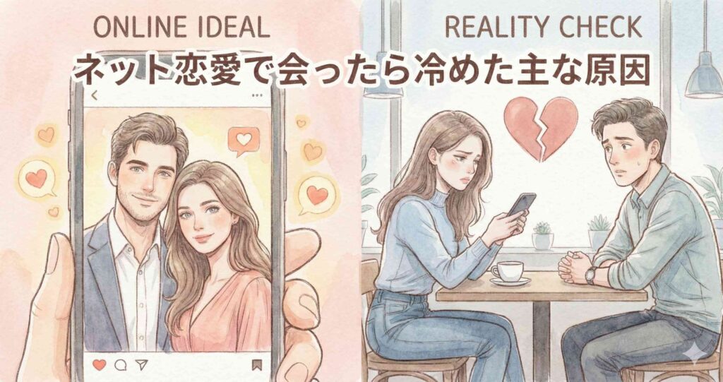 ネット恋愛で会ったら冷めた主な原因
