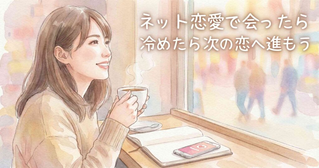 ネット恋愛で会ったら冷めたら次の恋へ進もう