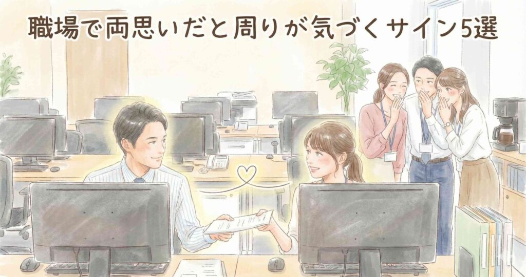 職場で両思いだと周りが気づくサイン5選