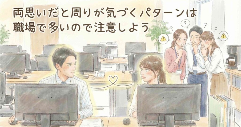 両思いだと周りが気づくパターンは職場で多いので注意しよう