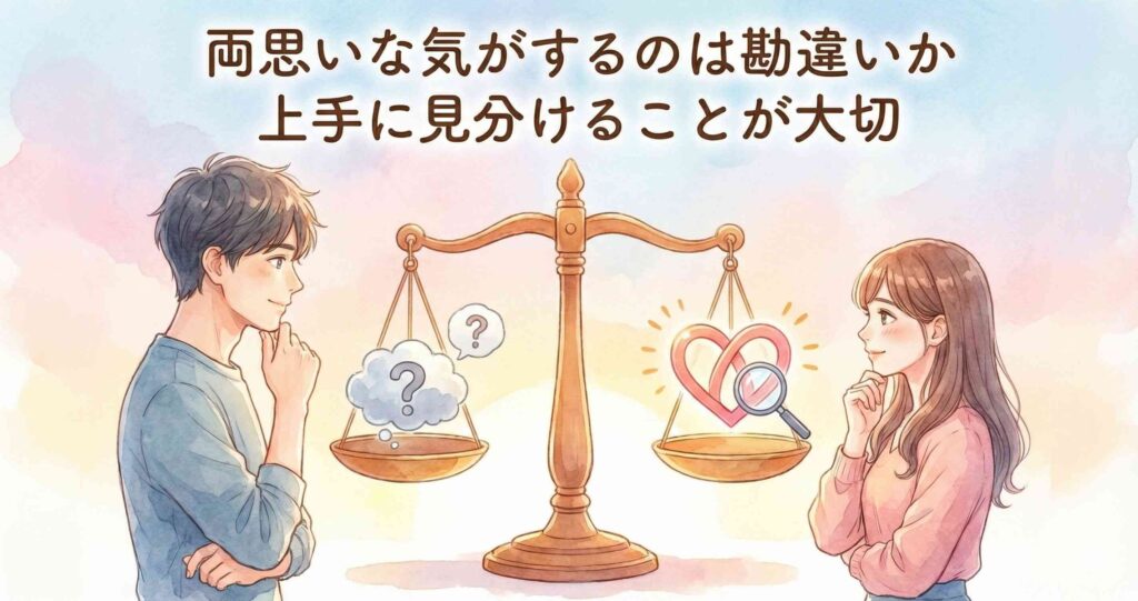 両思いな気がするのは勘違いか上手に見分けることが大切