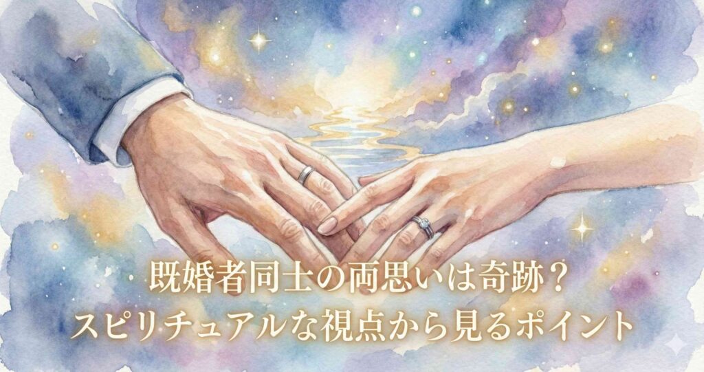 既婚者同士の両思いは奇跡?スピリチュアルな視点から見るポイント