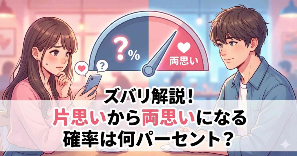 ズバリ解説!片思いから両思いになる確率は何パーセント?