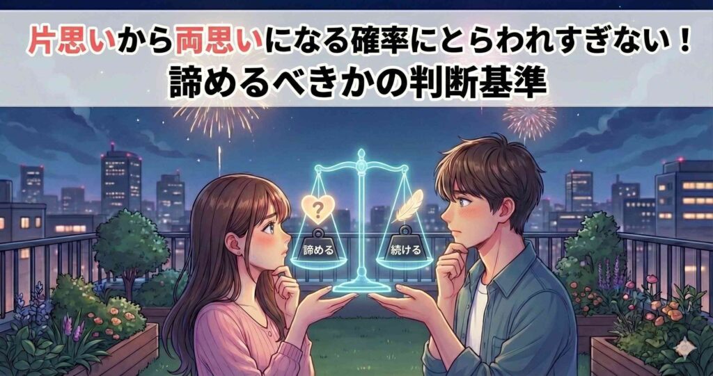 片思いから両思いになる確率にとらわれすぎない!諦めるべきかの判断基準