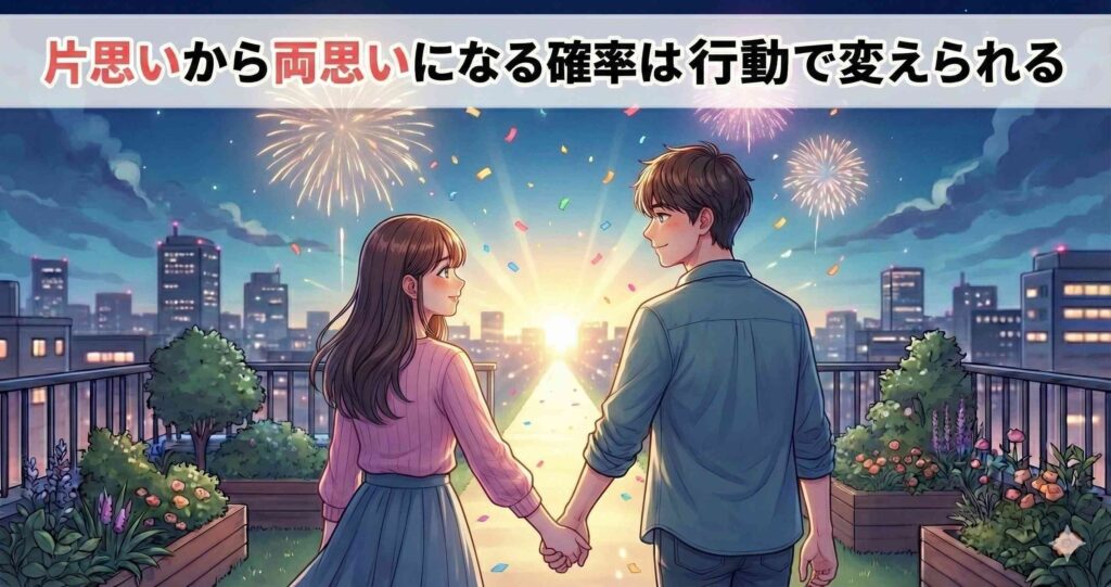 片思いから両思いになる確率は行動で変えられる