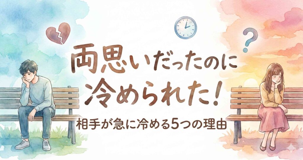 両思いだったのに冷められた!相手が急に冷める5つの理由
