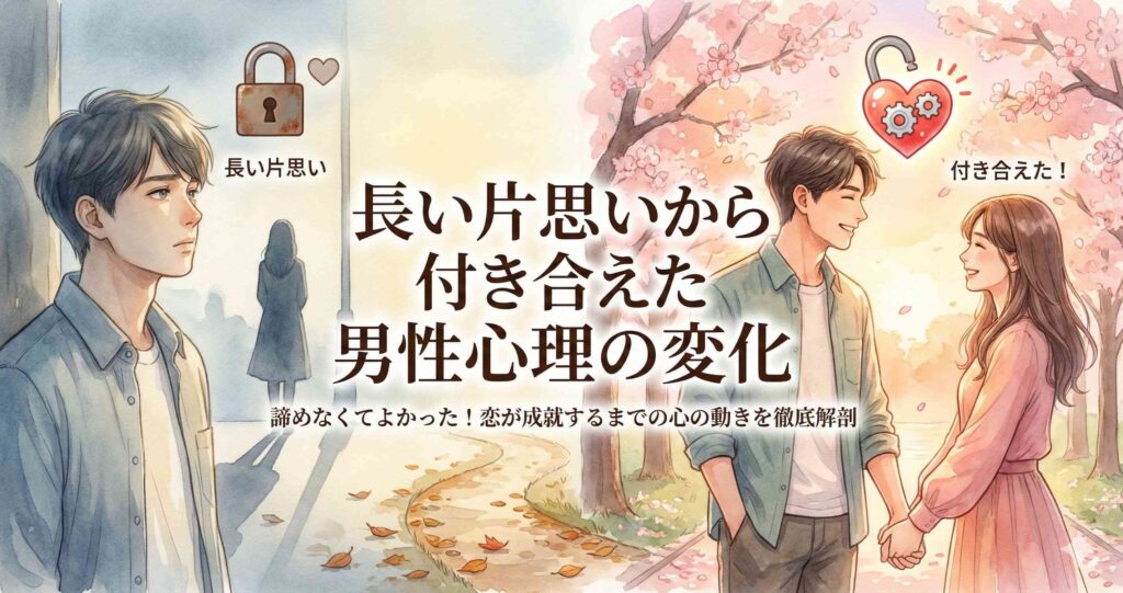 長い片思いから付き合えた男性心理の変化