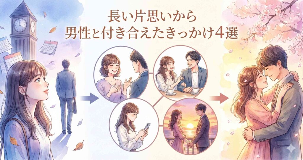 長い片思いから男性と付き合えたきっかけ4選