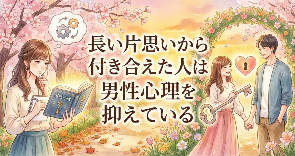 長い片思いから付き合えた人は男性心理を抑えている