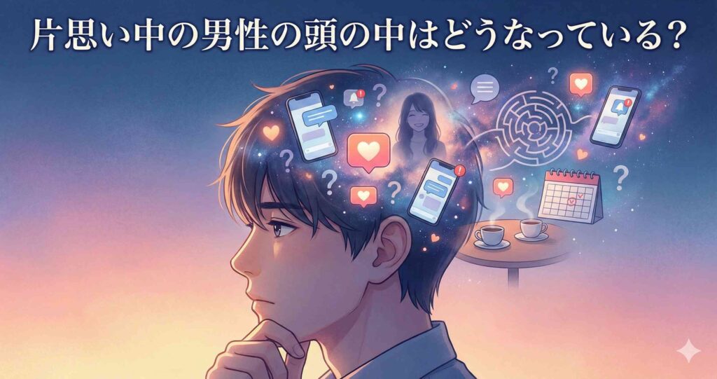 片思い中の男性の頭の中はどうなっている?