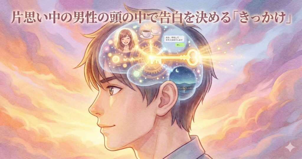 片思い中の男性の頭の中で告白を決める「きっかけ」