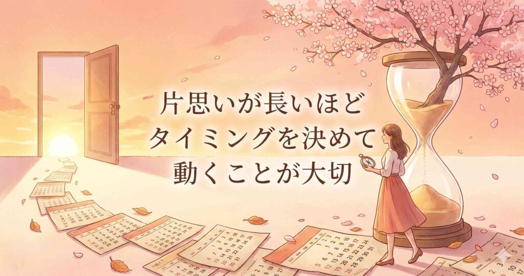 片思いが長いほどタイミングを決めて動くことが大切