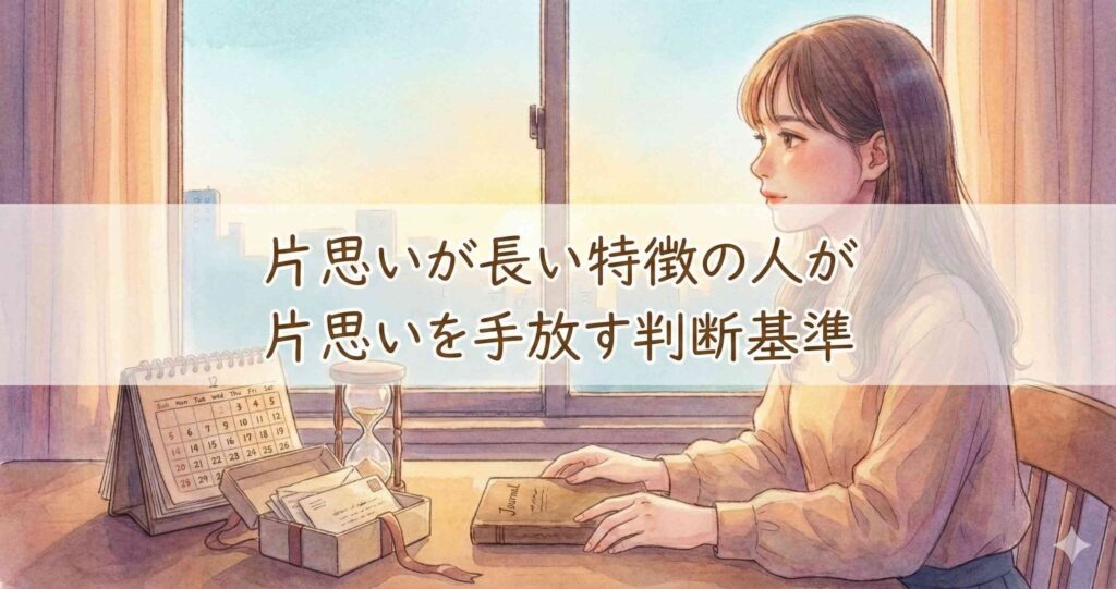 片思いが長い特徴の人が片思いを手放す判断基準