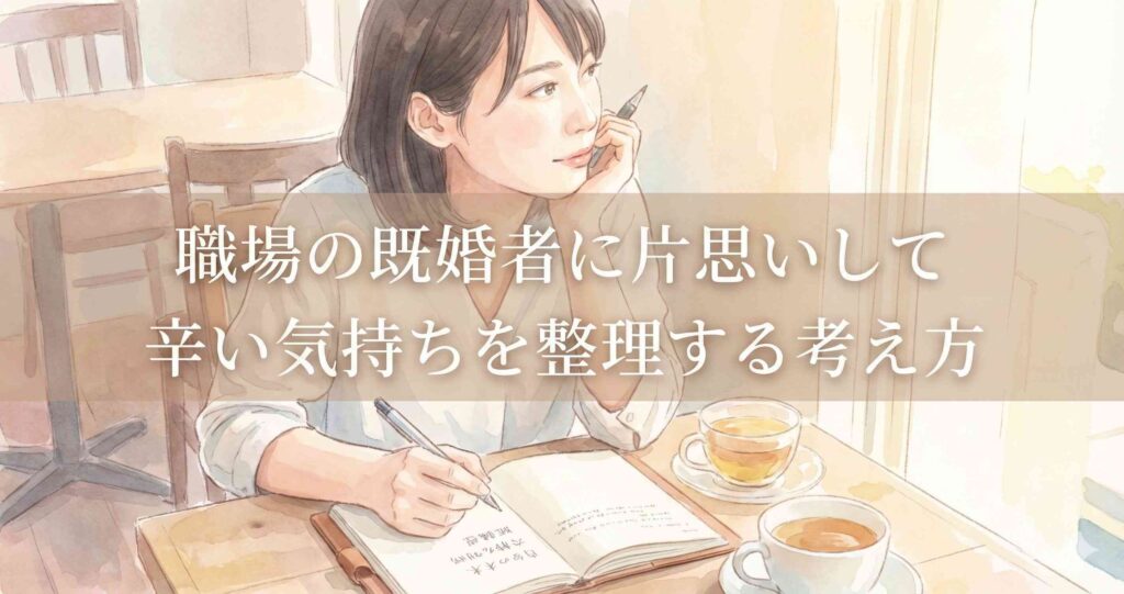 職場の既婚者に片思いして辛い気持ちを整理する考え方