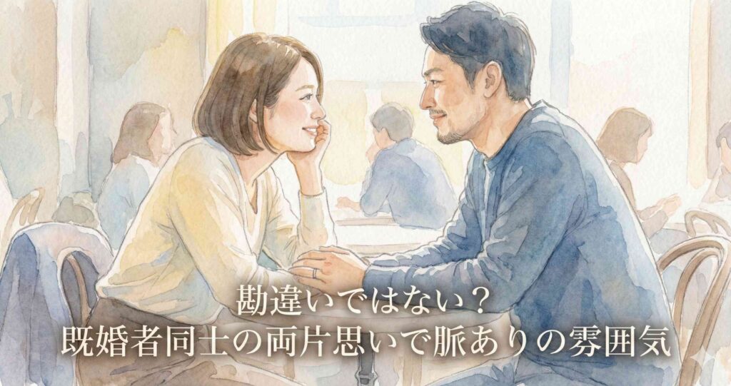 勘違いではない?既婚者同士の両片思いで脈ありの雰囲気