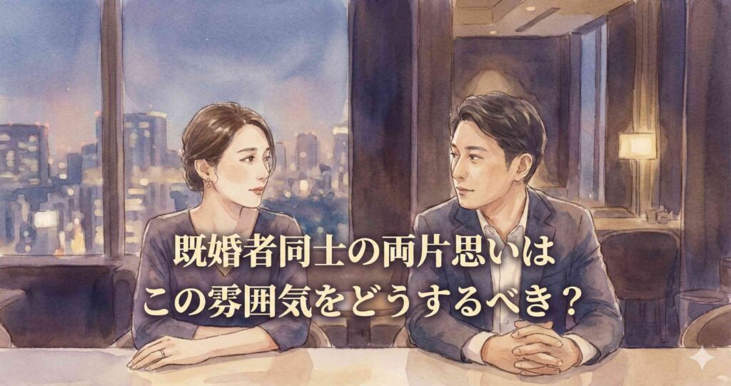 既婚者同士の両片思いはこの雰囲気をどうするべき?