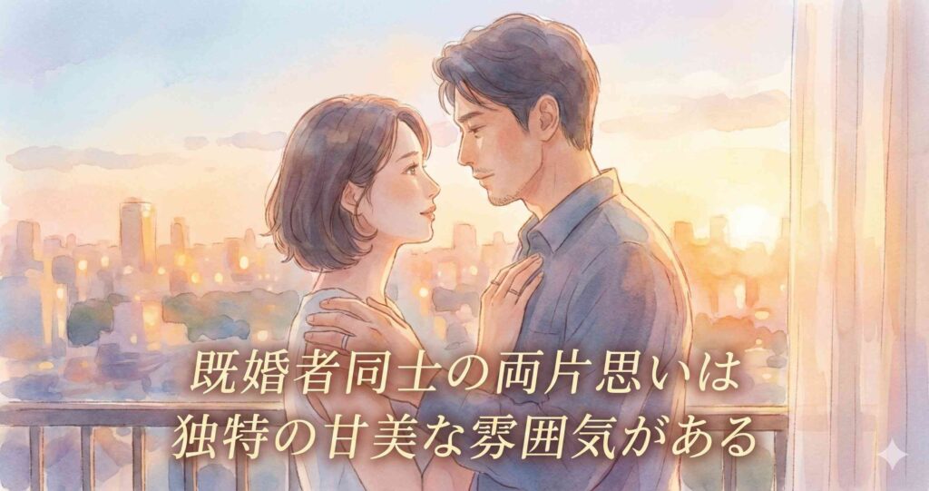 既婚者同士の両片思いは独特の甘美な雰囲気がある