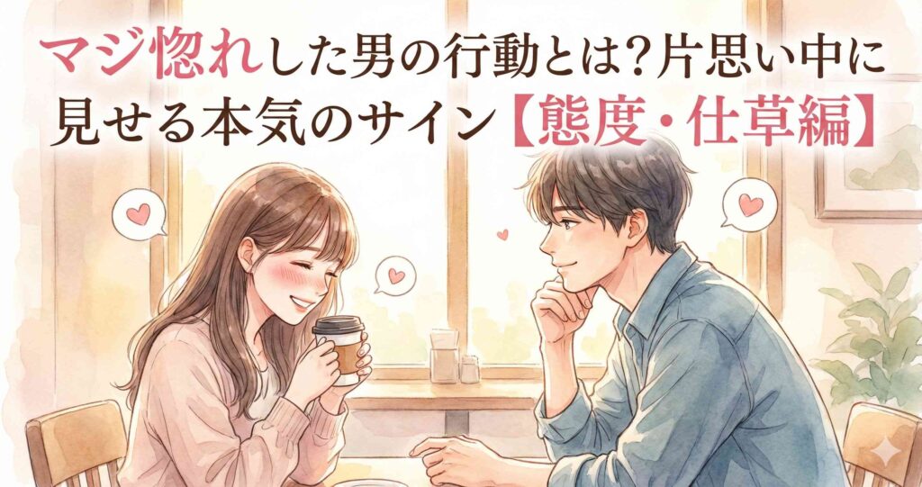 マジ惚れした男の行動とは?片思い中に見せる本気のサイン【態度・仕草編】