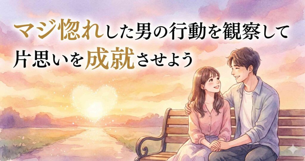 マジ惚れした男の行動を観察して片思いを成就させよう