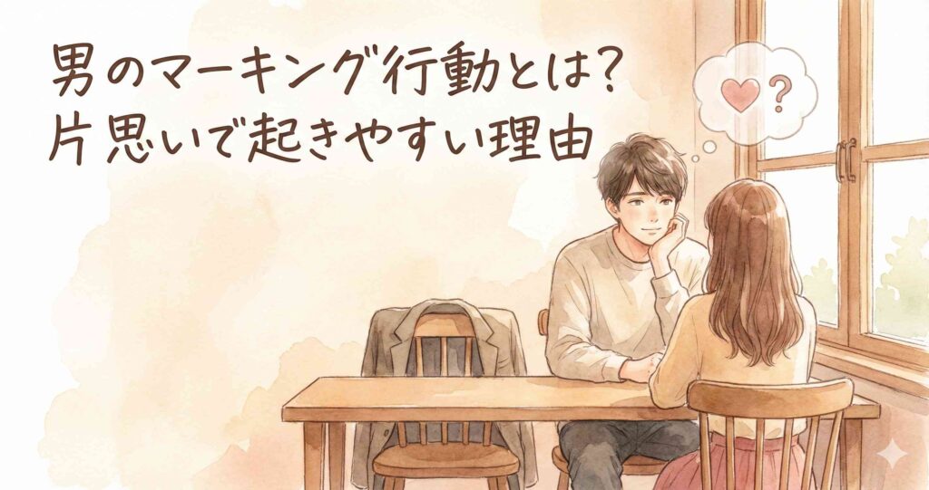 男のマーキング行動とは?片思いで起きやすい理由