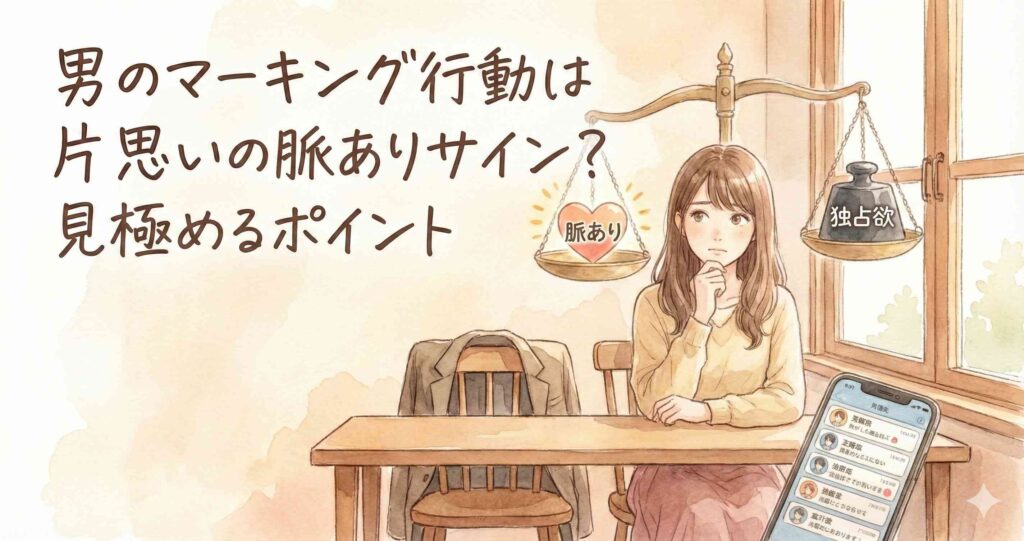 男のマーキング行動は片思いの脈ありサイン?見極めるポイント