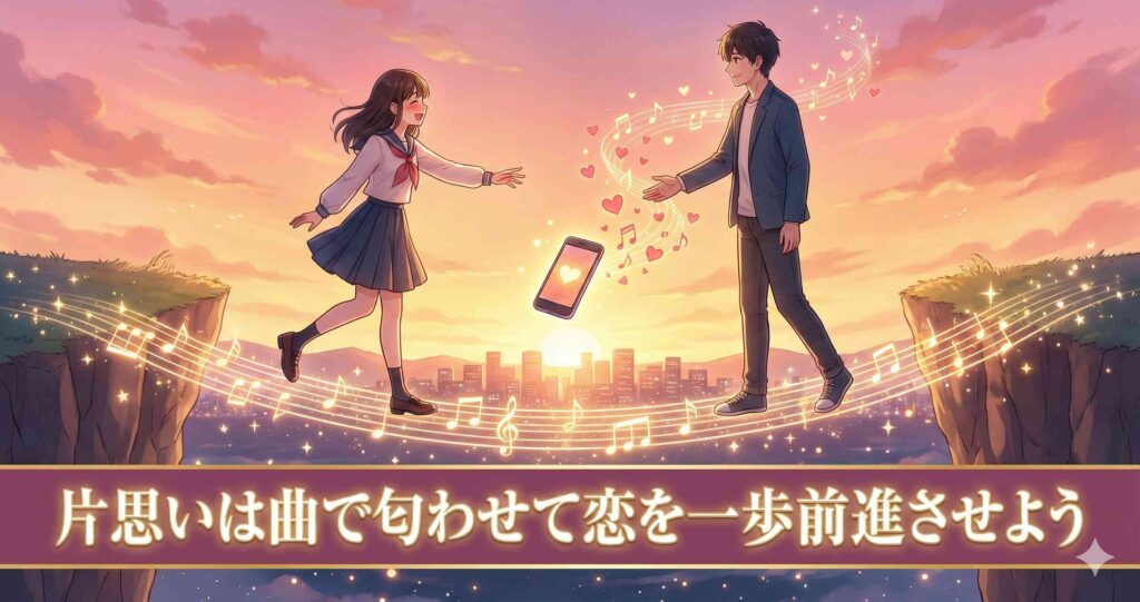 片思いは曲で匂わせて恋を一歩前進させよう
