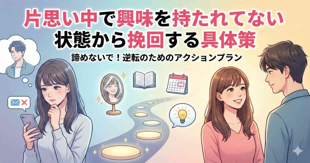 片思い中で興味を持たれてない状態から挽回する具体策