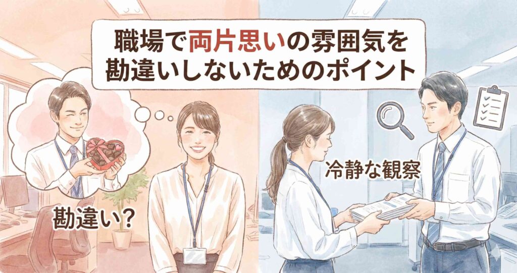 職場で両片思いの雰囲気を勘違いしないためのポイント