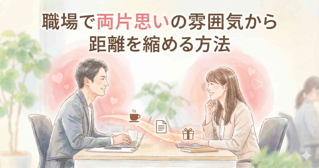 職場で両片思いの雰囲気から距離を縮める方法