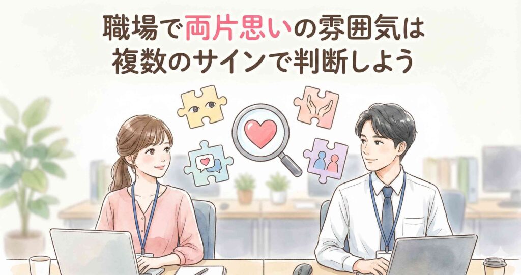 職場で両片思いの雰囲気は複数のサインで判断しよう